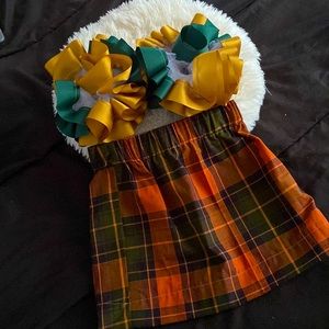 Little Girls’ Skirt & Ruffle Anklet Set